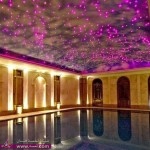 صور ديكورات اسقف جبس معلقة مضيئة حديثة