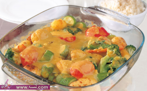 اكلات رمضانيه سهله 2014 طريقه عمل سمك بالخضار المشكّلة