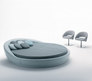 صاميم سرير دائري