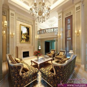 ديكور فيلا  تصميم فلل خليجية فخمة