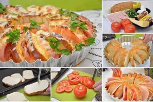 قالب التوست بالطماطم والجبن