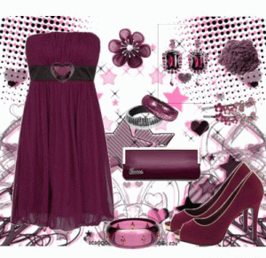 مجمـــوعه من الأزيـــاء باللــــــون البنفسجـــــي..