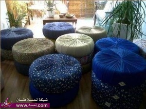 افكار لأطارات السيارات واستغلالها لمجلس طاولات والكثير