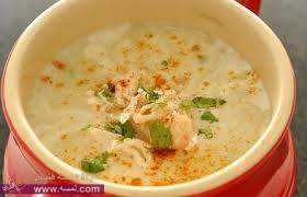 شوربه كريمه الدجاج شوربه كريمه الدجاج