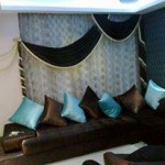 اجمل الستائر للجدران تهبل بالوان صيفية رائعه بلمسة فنية وحركات رهيبة 2014