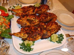 الدجاج المشوي اليمني ( بالفرن والفحم)