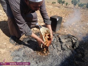 الشوي بواسطة التنكه