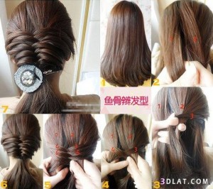 تسريحات شعر وطرق كيفيه عمل تسريحات شعر بالصور2014