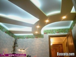 ديكورات جبس مودرن حوائط واسقف  اجمل الاسقف المعلقه 2014