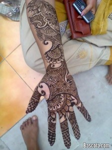 رسومات حنة رقيقة , حناء هندية للعروس 2014 , نقوشات هندية