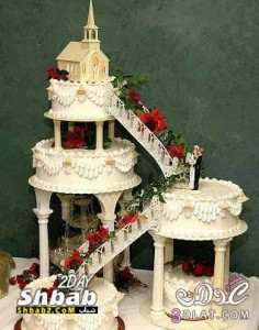 احلى صور تورتات للزواج باشكال خيالية 2014