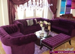 ديكور منزل باللون البنفسجي 2014 , ديكور باللون البنفسجي 2015