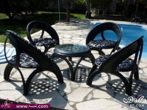 اعادة استخدام عجلات السيارة في صنع اجمل المقاعد والكراسي للمنزل