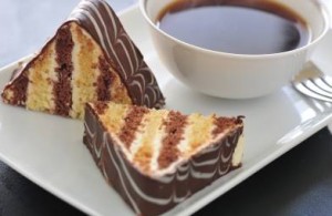 جاتو مثلثات فانيليا وشكولاته