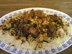 لحم بالفرن بخلطة روعه مع رز بخلطة بالصور