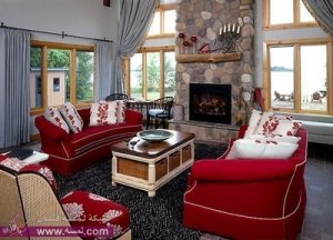 ديكورات باللون الأحمر 2015