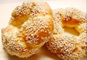 الكعك(السميط ) التركى بالسمسم