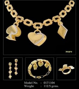 اطقم ذهبية جنان للعروس 2014 , اطقم ذهب للشبكة 2015