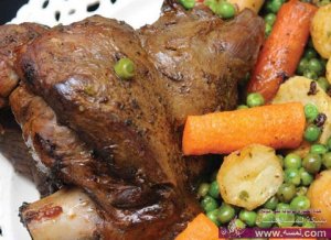 اطباق العيد طريقة عمل فخد مشوي