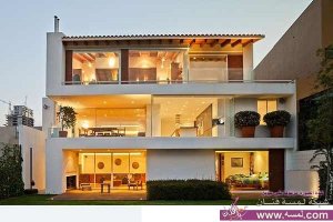 تصاميم فلل من الخشب والزجاج اسلوب العراقة والفخامة