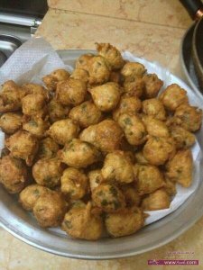 الزلابيا بالكراث او ما يسمى المدربش اليمني