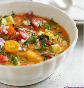 مائدة رمضان  شوربة الخضار بالشوفان والدجاج