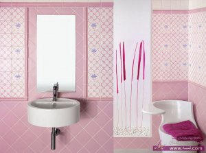 صور سيراميك حمامات بالوان ورسومات تجنن 2015