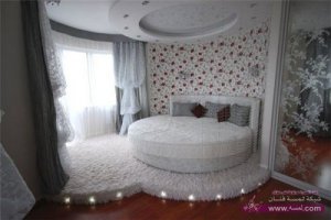 جبس لغرف نوم شيك وروعه بالوان صيفية  2015