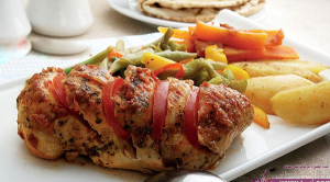 الدجاج المخلية و المحشية بالصور