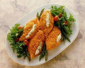 صدور الدجاج بالجبن والزعتر