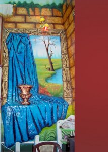 جداريات   رسم على الجدران ونحت جدارى بارز