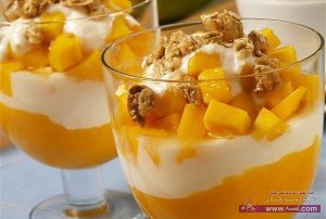 حلى رمضان سهل طريقة مهلبية المانجو والمكسرات