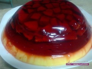 تورتة الجيلي بالكسترد