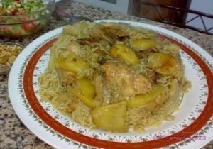 مقلوبة الدجاج بالبطاطا 2016