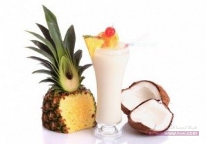 طريقة تحضير كوكتيل الأناناس وجوز الهند
