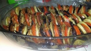 طبخه بدنجان وبطاطا وطماطم