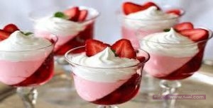 الجيلى بالكريمة