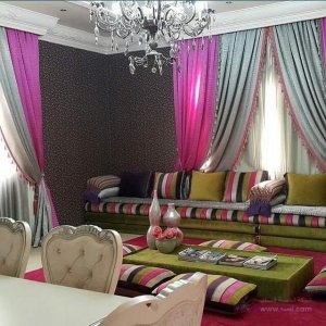 تشكيلات جديدة وتناسق الوان جميل لمجالس الاستقبال