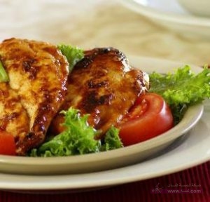 الدجاج المسحّب والمتبّل