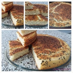 الرزنه (بنت الصحن بالعجينه السائله)