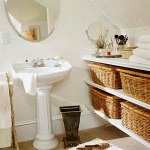 أفكار و حلول لترتيب و تنظيم الحمامات الصغيرة بالصور