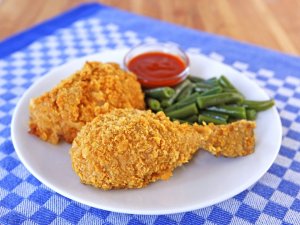 Oven-Fried-Crispy-Cornflake-Chicken-9