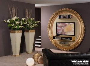 ديكورات شيك جدا من الجبس لاركان وضع التلفزيون تحفه  2017
