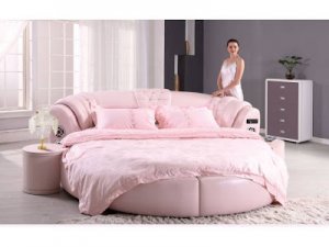 round_leather_bed_AH13