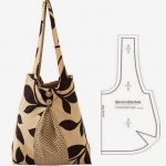 حقائب قماش مع باترونات بعضها