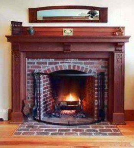 دفاية-جبس-ببرواز-خشبي-تصاميم-واشكال-الدفايات-273x300