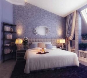 ورق-الحائط-فى-غرف-النوم-ورق-حائط-خلف-السرير-باللون-الرصاصي-300x268