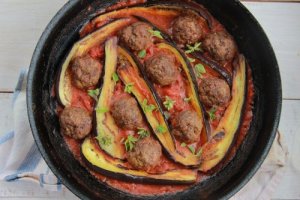 الكفتة مع الباذنجان