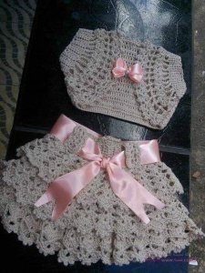 فساتين كروشية للشتاء روعه جدا