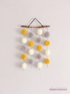 افكار من خيوط الصوف لعمل تحفه لغرفتك 